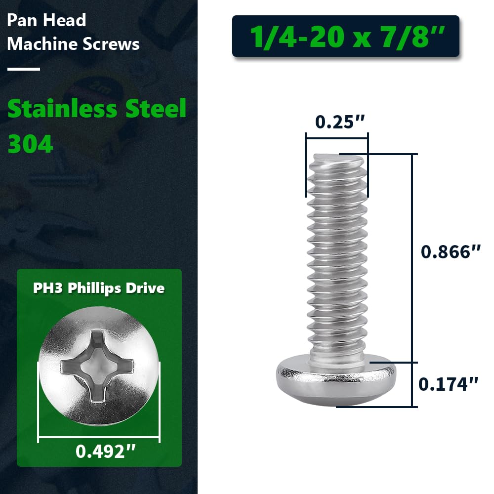 1/4-20 x 7/8